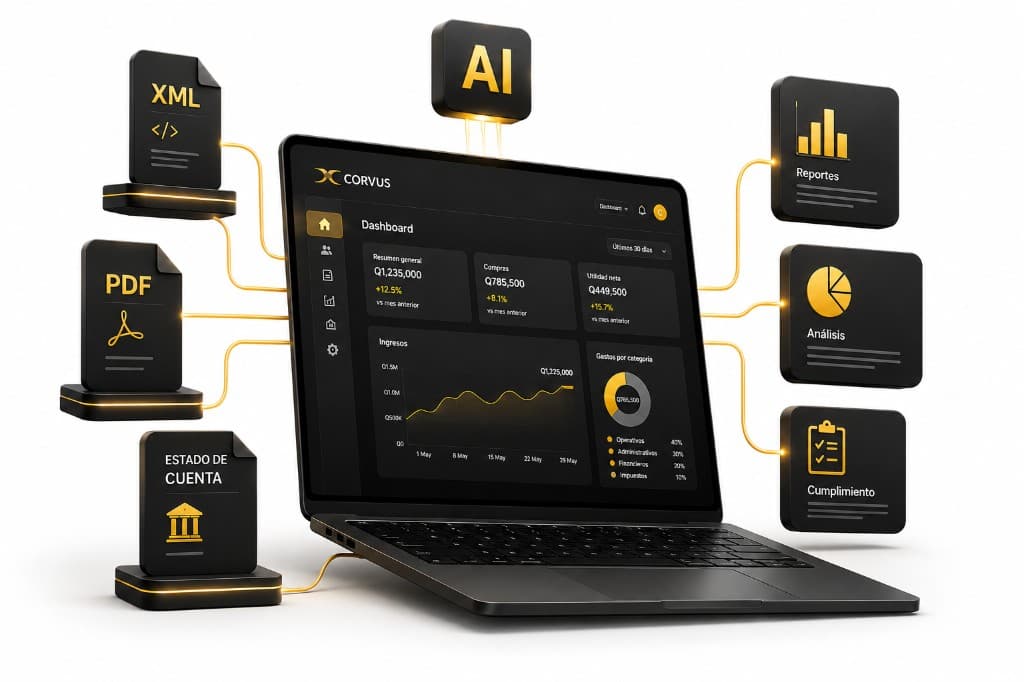 Corvus ERP Dashboard — Facturación FEL Guatemala